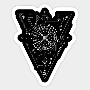 Helm of Awe - Aegishjalmur | Norse Pagan Symbol Sticker